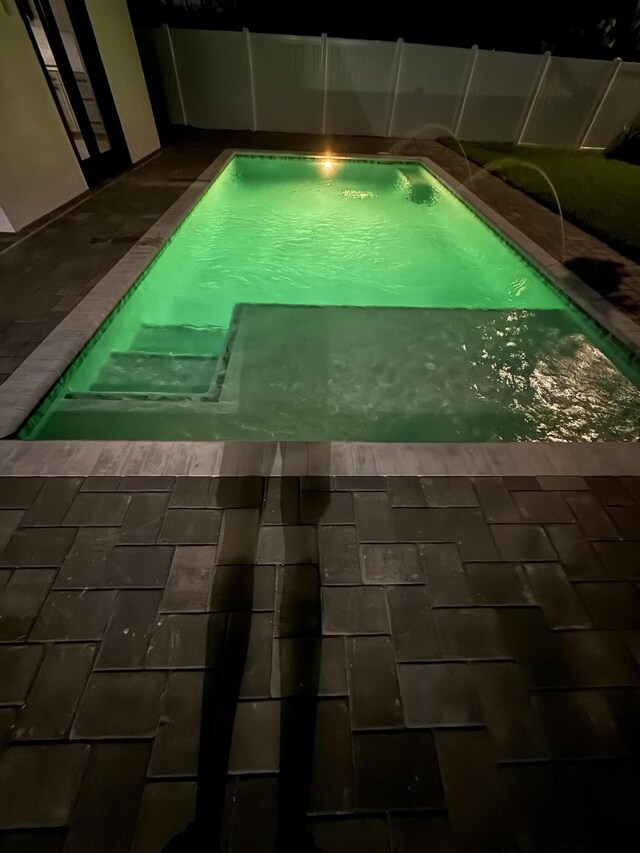 580 Lucky Ln, Delray Beach, FL 33444 - view of swimming pool featuring a fenced in pool
