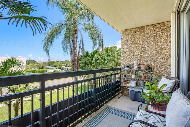 view of balcony