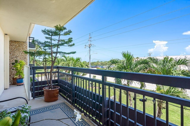 view of balcony