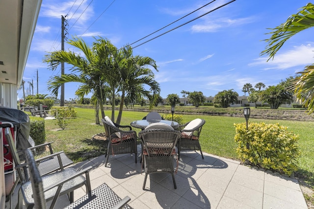 view of patio / terrace featuring outdoor dining area