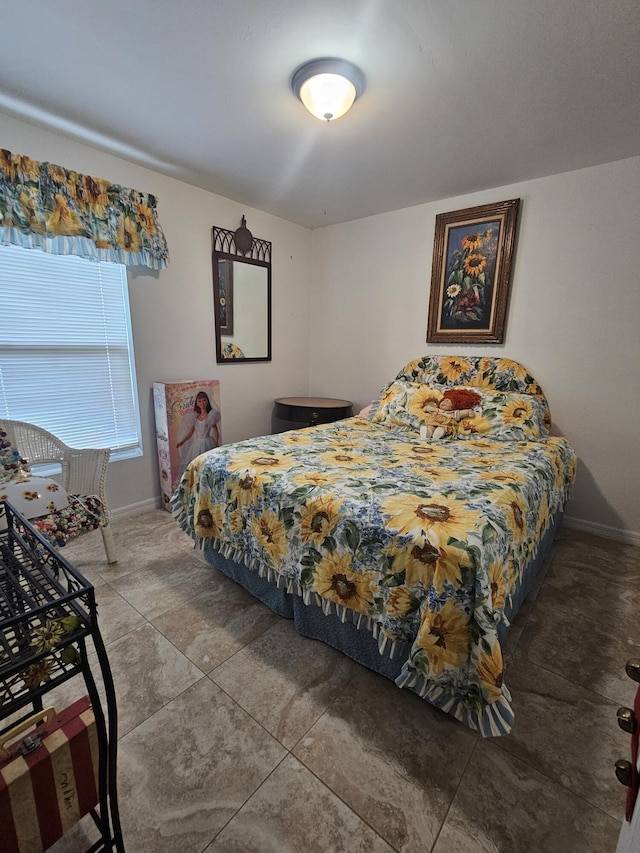 bedroom with baseboards