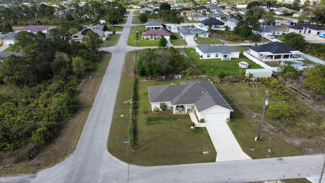 bird's eye view featuring a residential view