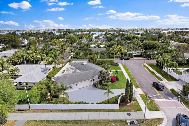 aerial view featuring a residential view