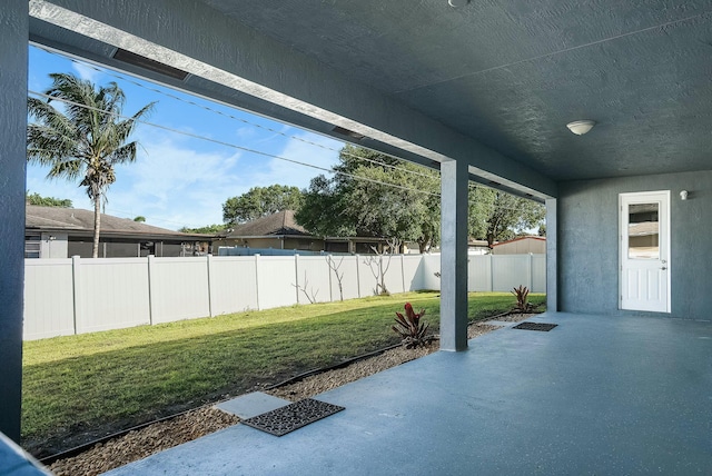 view of patio / terrace with a fenced backyard