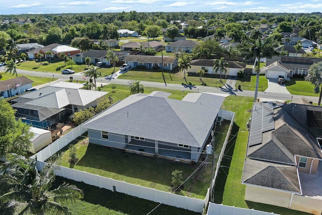 drone / aerial view featuring a residential view