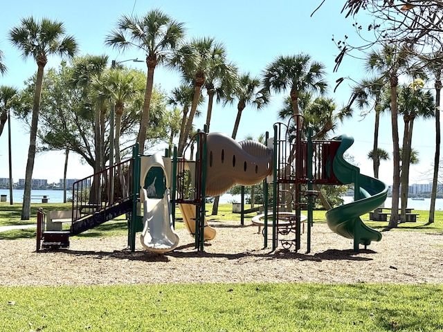 view of community jungle gym