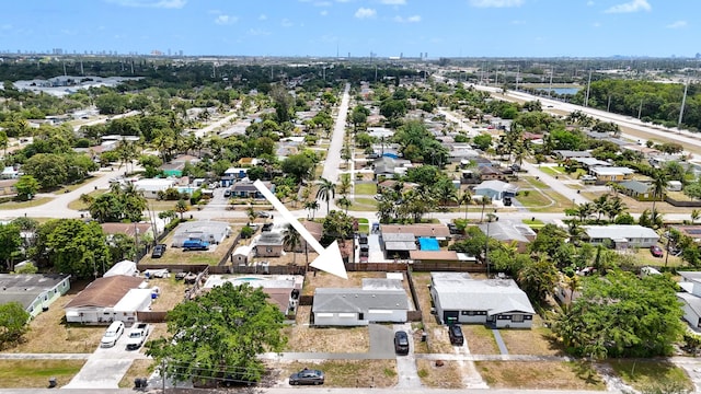 aerial perspective of suburban area