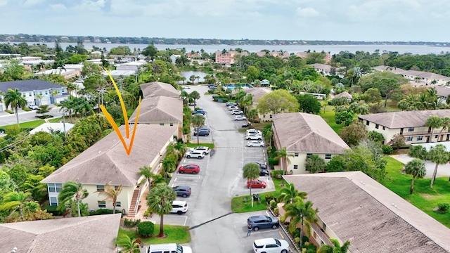 aerial view featuring a residential view