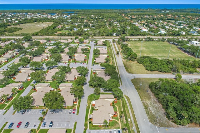 bird's eye view with a residential view