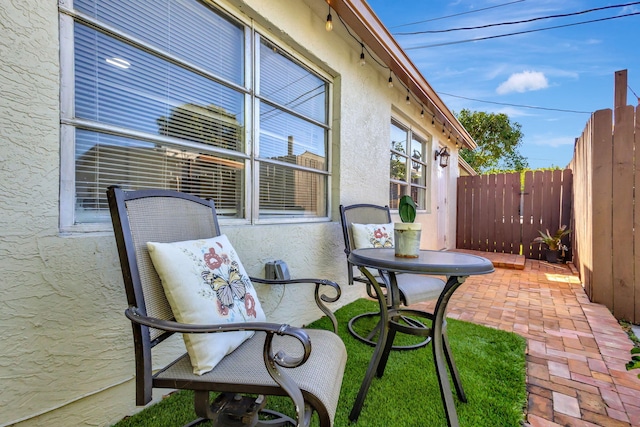 view of patio / terrace featuring a fenced backyard