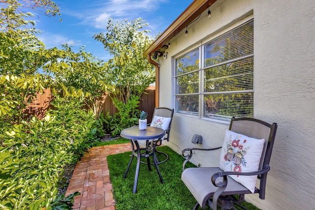 view of patio / terrace with fence