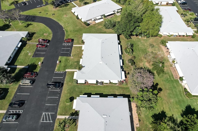 drone / aerial view with a residential view