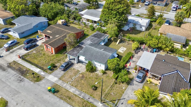 bird's eye view with a residential view