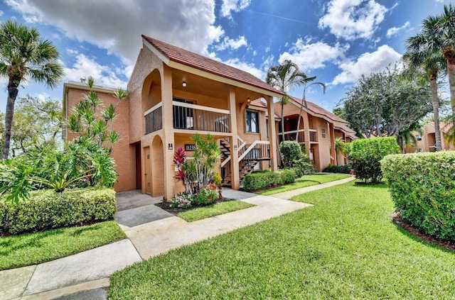 view of property with stairs