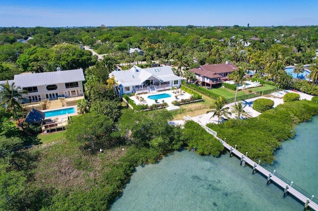 aerial view with a view of trees