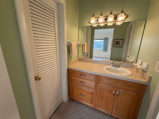 bathroom featuring vanity