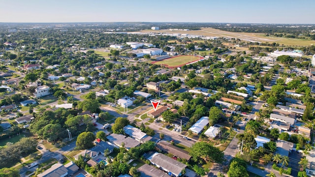 bird's eye view with a residential view