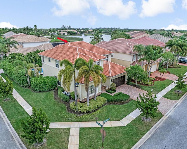 drone / aerial view featuring a residential view