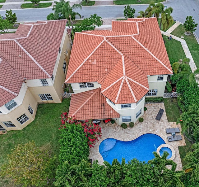 birds eye view of property