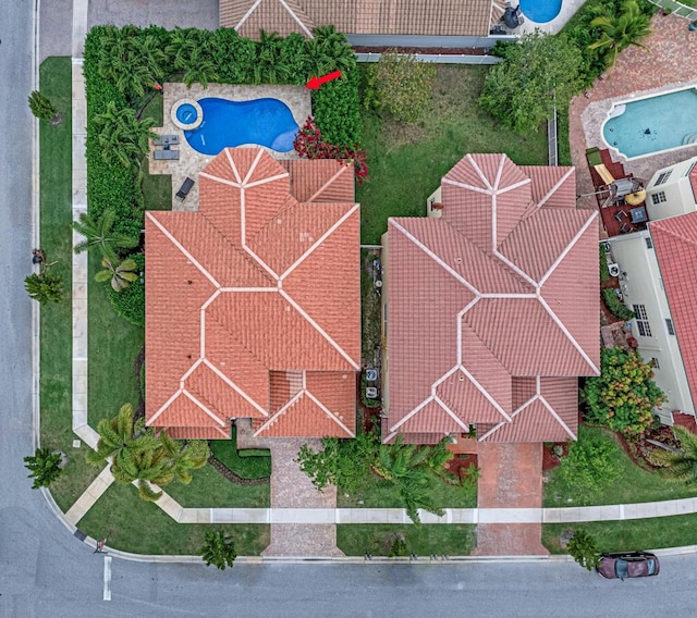 birds eye view of property