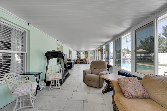 view of sunroom / solarium