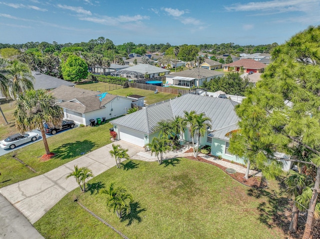 aerial view featuring a residential view