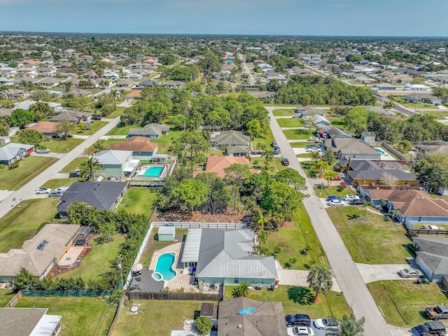 birds eye view of property featuring a residential view