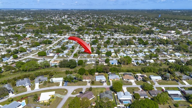 drone / aerial view featuring a residential view