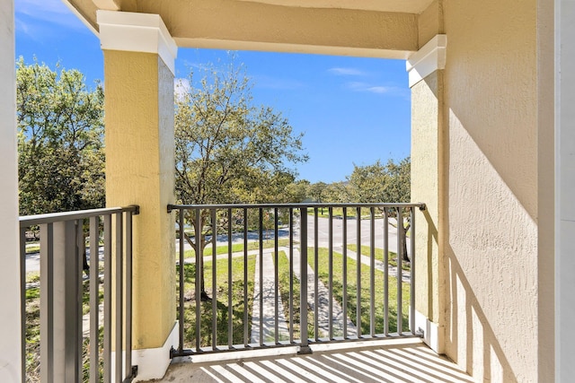 view of balcony