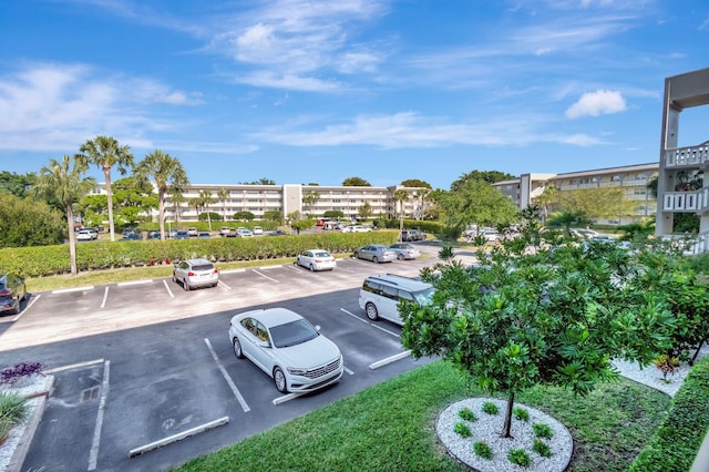 view of uncovered parking lot