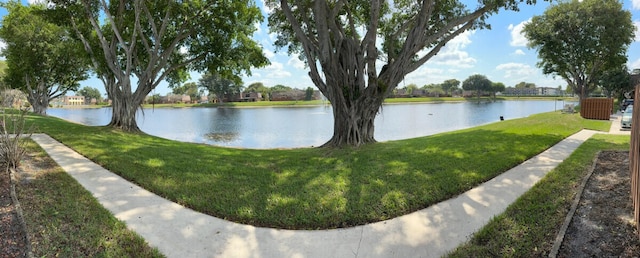 property view of water