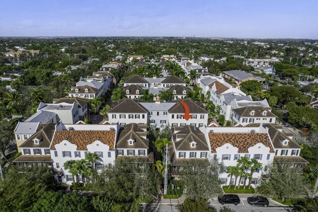 birds eye view of property featuring a residential view