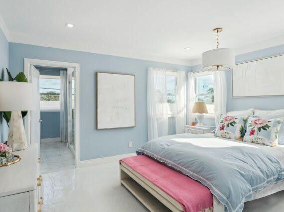 bedroom with baseboards