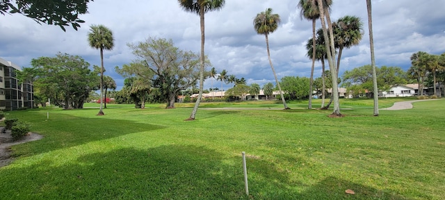 surrounding community featuring a yard