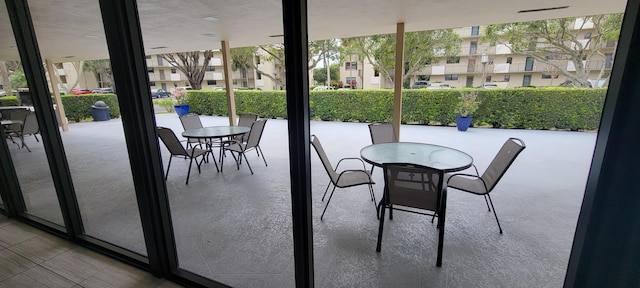 view of patio / terrace featuring outdoor dining area