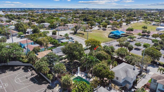 drone / aerial view featuring a residential view