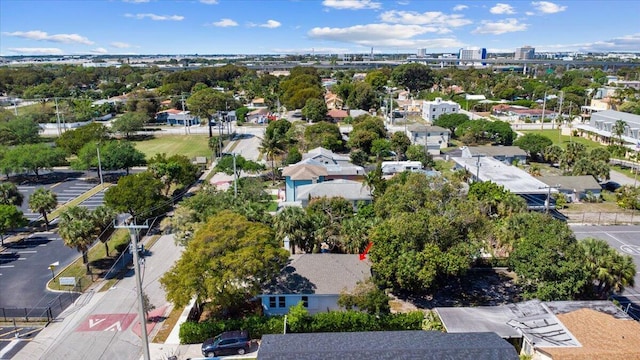 drone / aerial view featuring a view of city