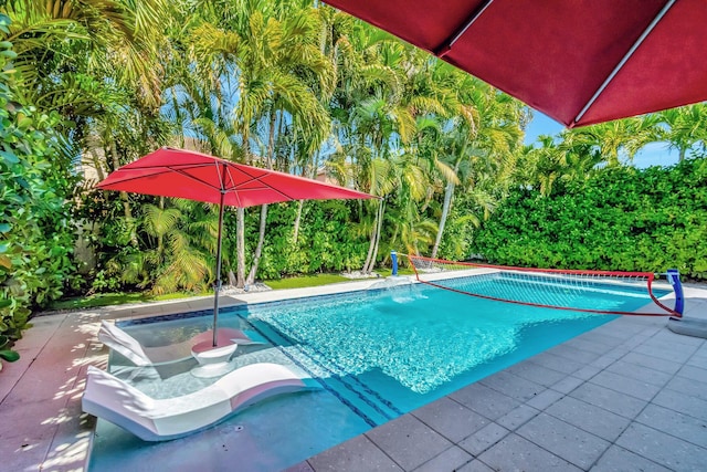 pool featuring a patio