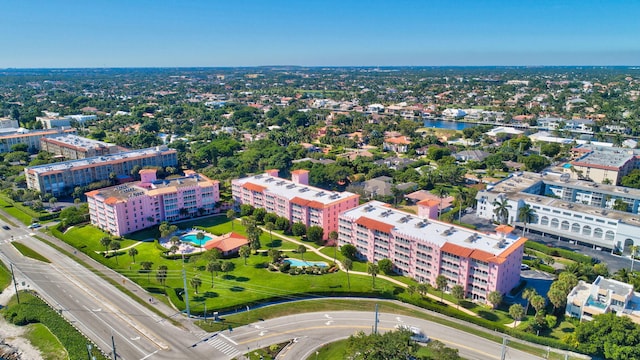 bird's eye view featuring a city view