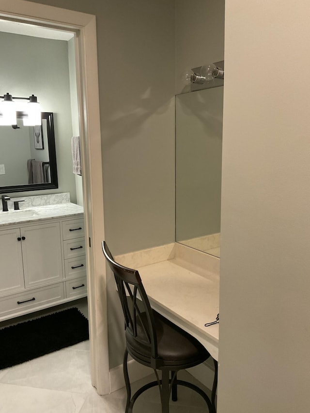 bathroom with vanity