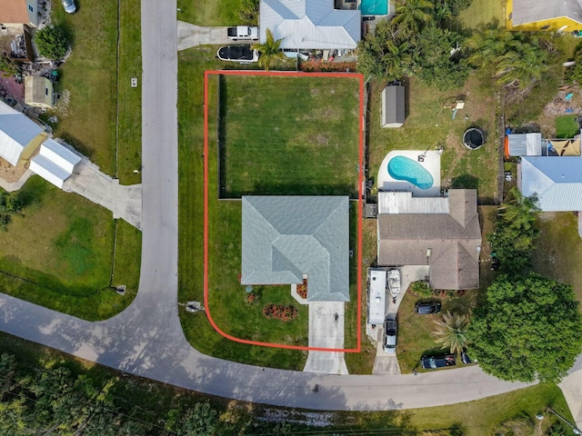 birds eye view of property