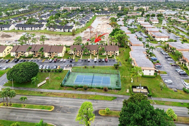 birds eye view of property featuring a residential view