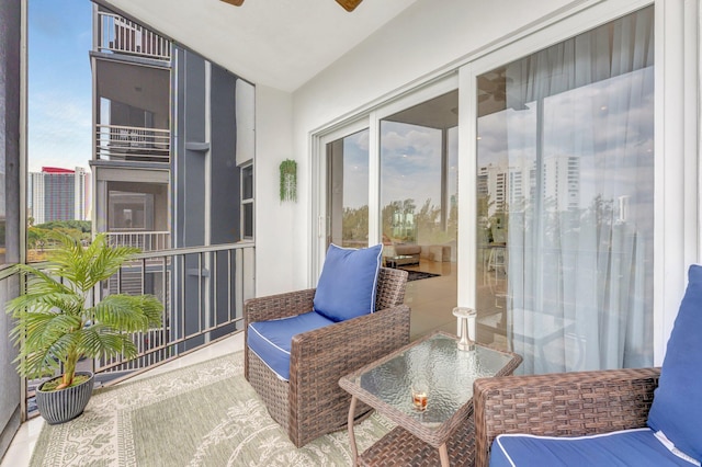 balcony with a sunroom