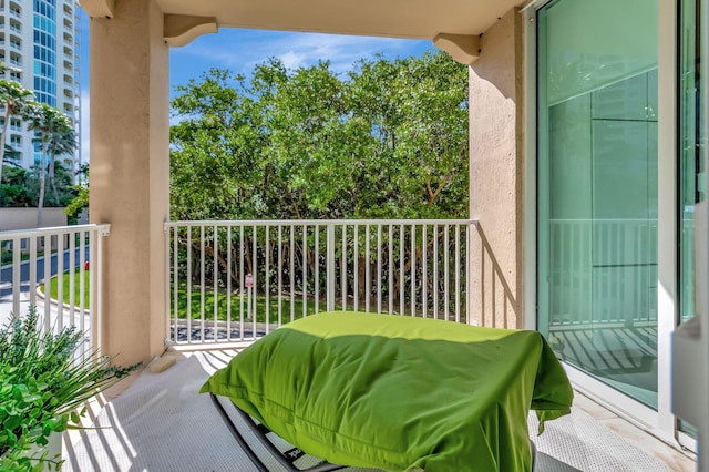 view of balcony