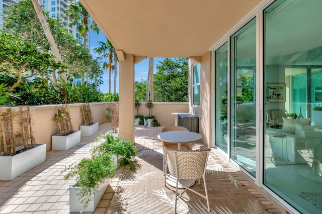 exterior space featuring a sunroom