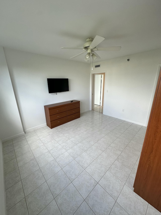 3850 Washington St Unit 510, Hollywood, FL 33021 - unfurnished living room with baseboards, a ceiling fan, and visible vents