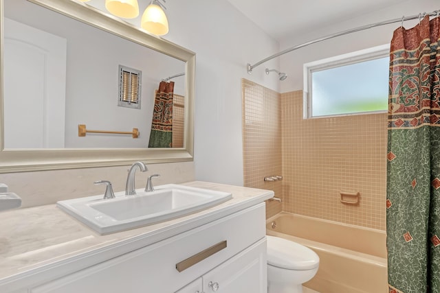 115 Elwa Pl, West Palm Beach, FL 33405 - bathroom featuring shower / bath combo, toilet, and vanity