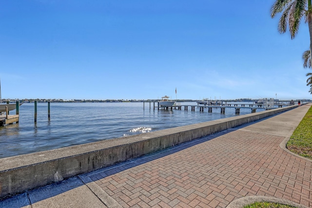 115 Elwa Pl, West Palm Beach, FL 33405 - dock area with a water view
