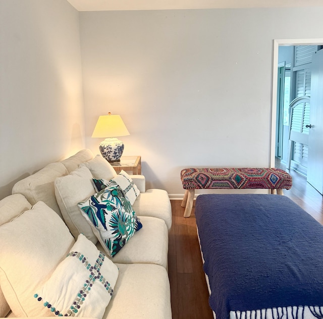 11 SW 4th Ave Unit 8, Boca Raton, FL 33432 - bedroom featuring wood finished floors and baseboards