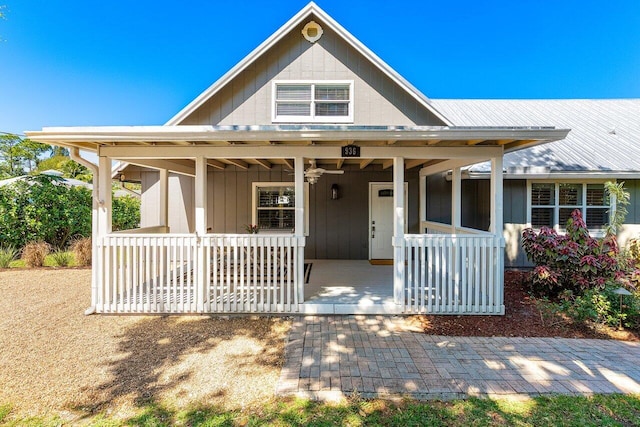 farmhouse-style home with a porch